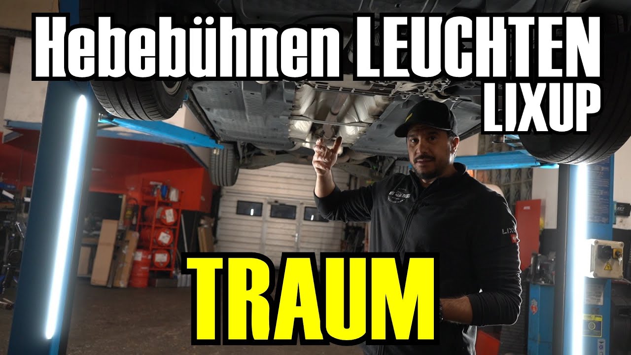 So hell habt ihr Autos nie von unten gesehen | Hebebühnen Lichter von Lixup sind PFLICHT für deine Werkstatt!