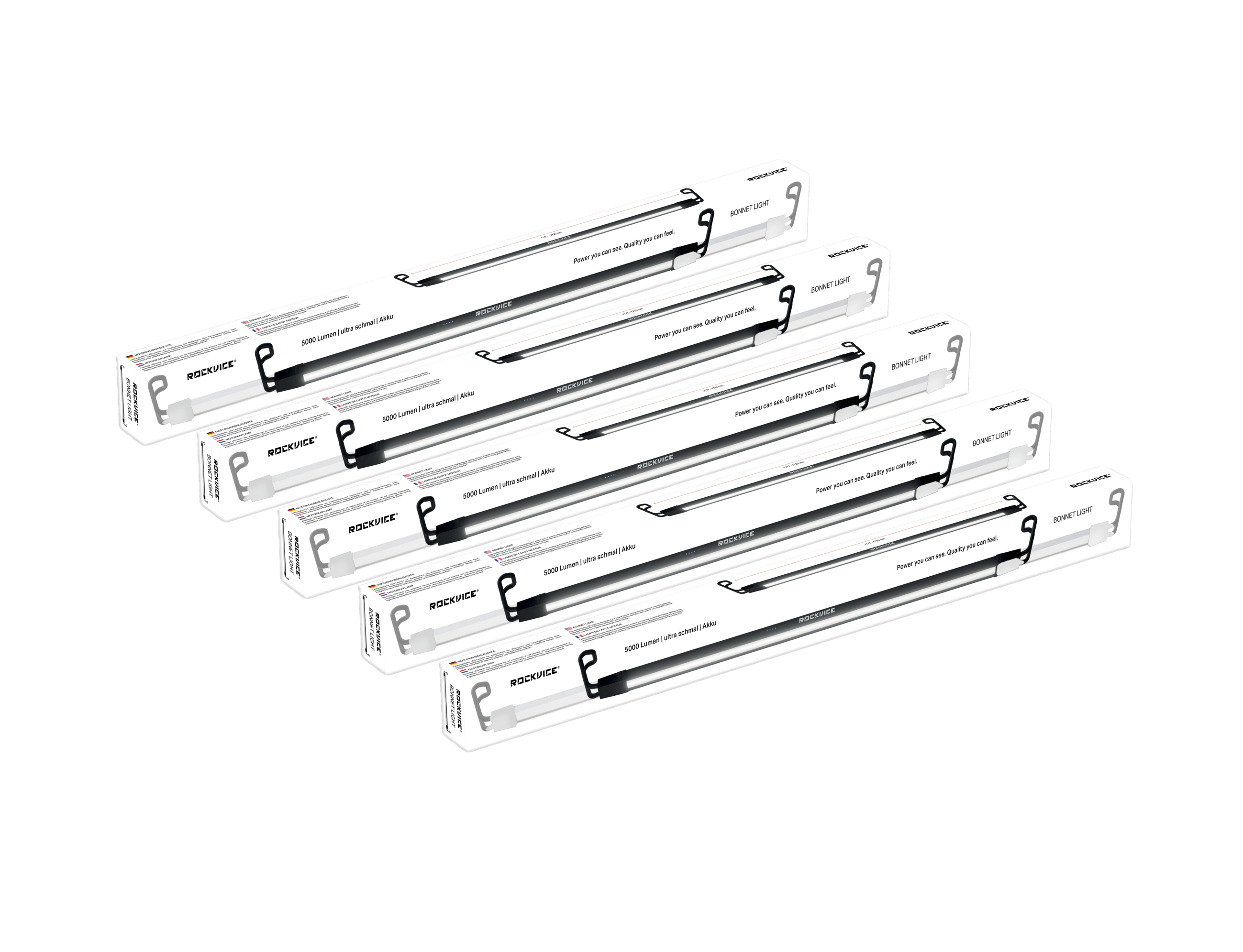 LED Motorhaubenleuchte LixUp | 5000 Lumen | Rockvice | 5 Stück