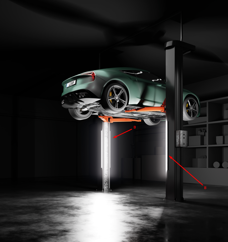 Hebebühnenlicht einzeln Seite B | 1x LED Lampe LixUp | Ersatzteil