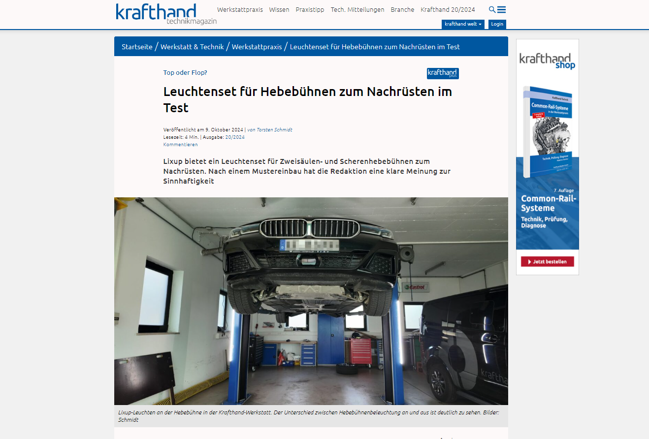 KRAFTHAND Chefredakteur - Torsten Schmidt berichtet über LixUp