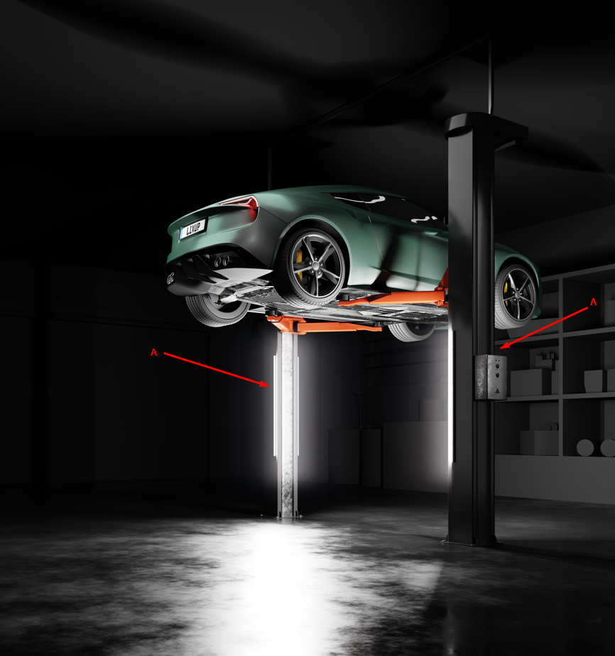 Hebebühnenlicht einzeln Seite A | 1x LED Lampe LixUp | Ersatzteil