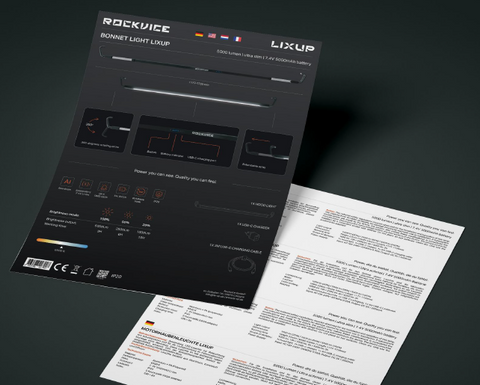 LED Motorhaubenleuchte LixUp | 5000 Lumen | Rockvice | 5 Stück